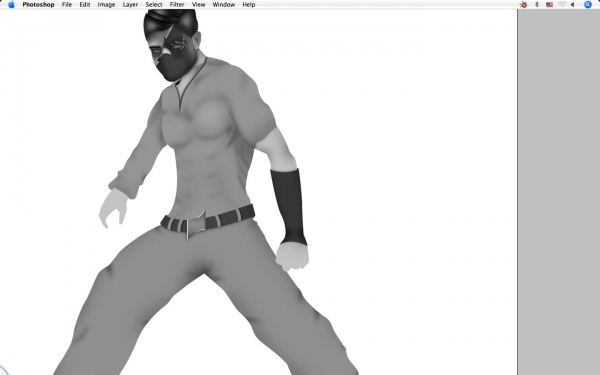 Creation of Narutric (fighter): Step 49